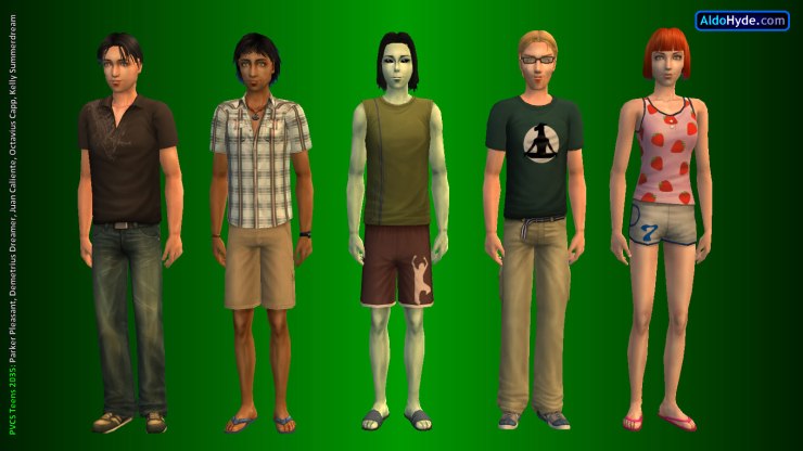 Team PVCS Teens 2035: Parker Pleasant, Demetrius Dreamer, Juan Caliente, Octavius Capp, Kelly Summerdream